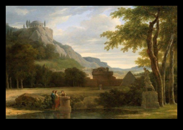 Grădinile grecești: peisajele luxuriante în arta neoclasică