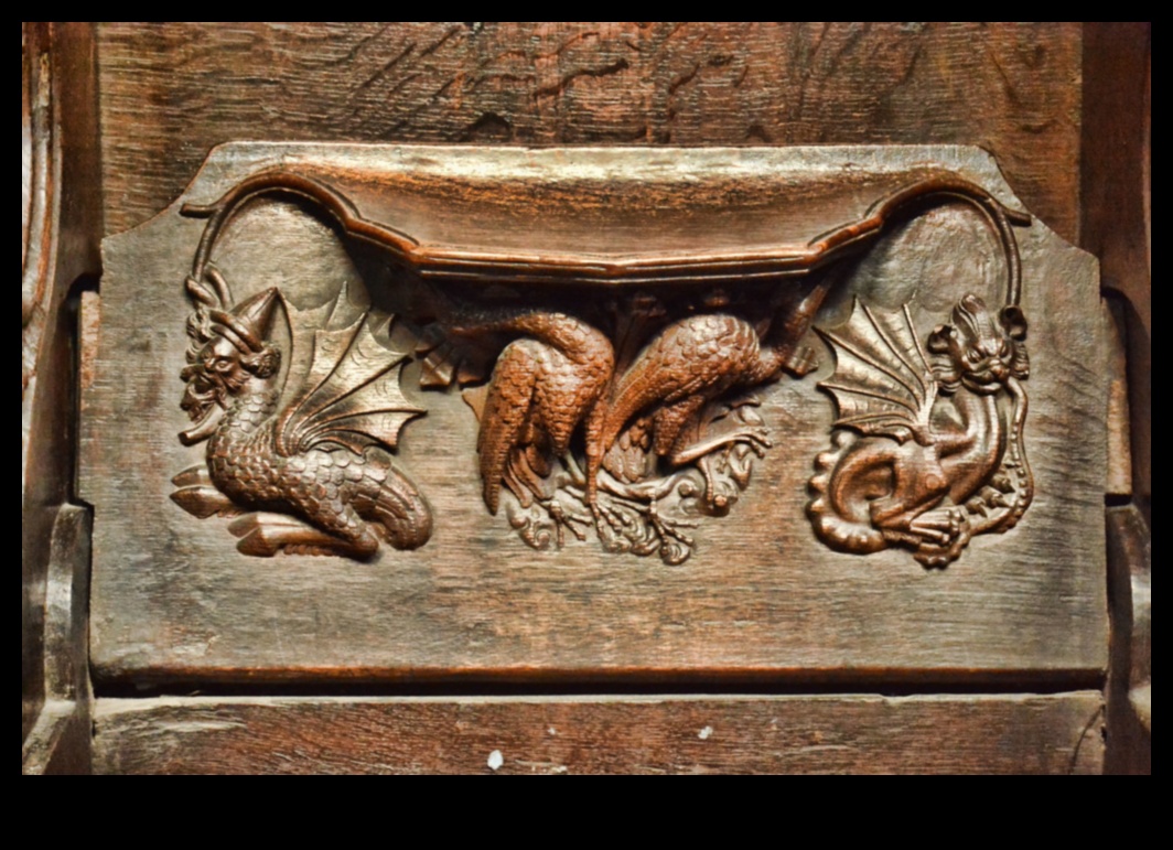 Misericords maiestuoase: scaune sculptate în tarabe de cor gotice